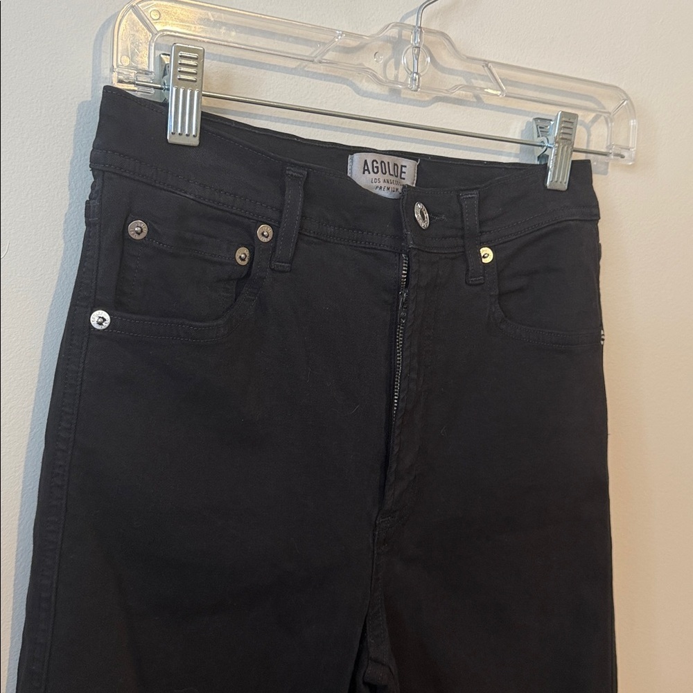 Agolde Black High-Waisted Skinny Jeans – Size 27 - Picture 4 of 7